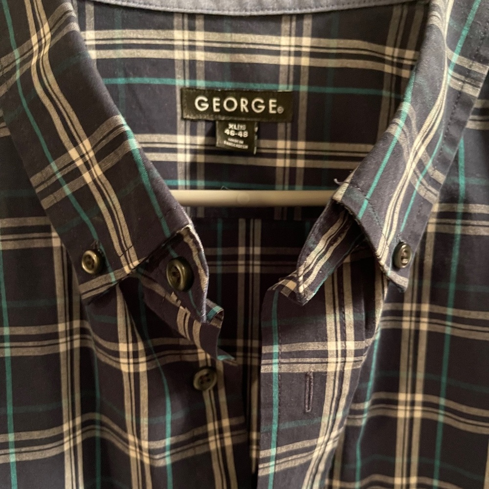 George Mens long-sleeve button down shirt